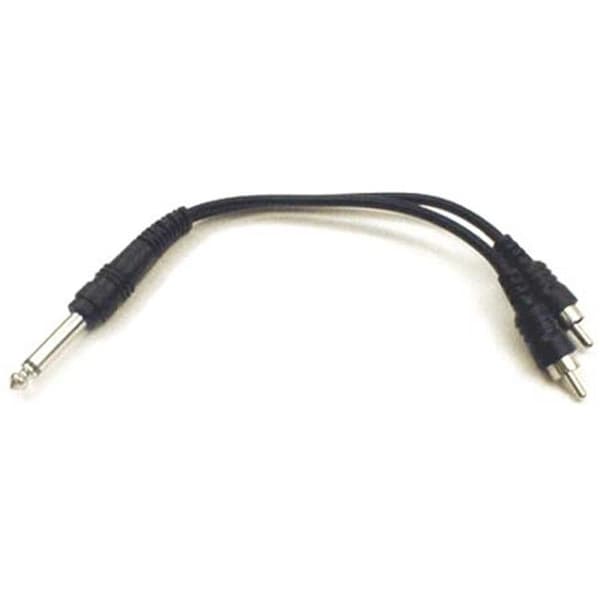Hosa Technology Inc HOSA TECHNOLOGY INC. YPR124 Mono 1/4 Inch Phone (m) - Two RCA (m) 6 In. YPR124 - main